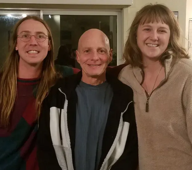 Frank with good friends, Nick Shepack and Bradlyn Wissert
